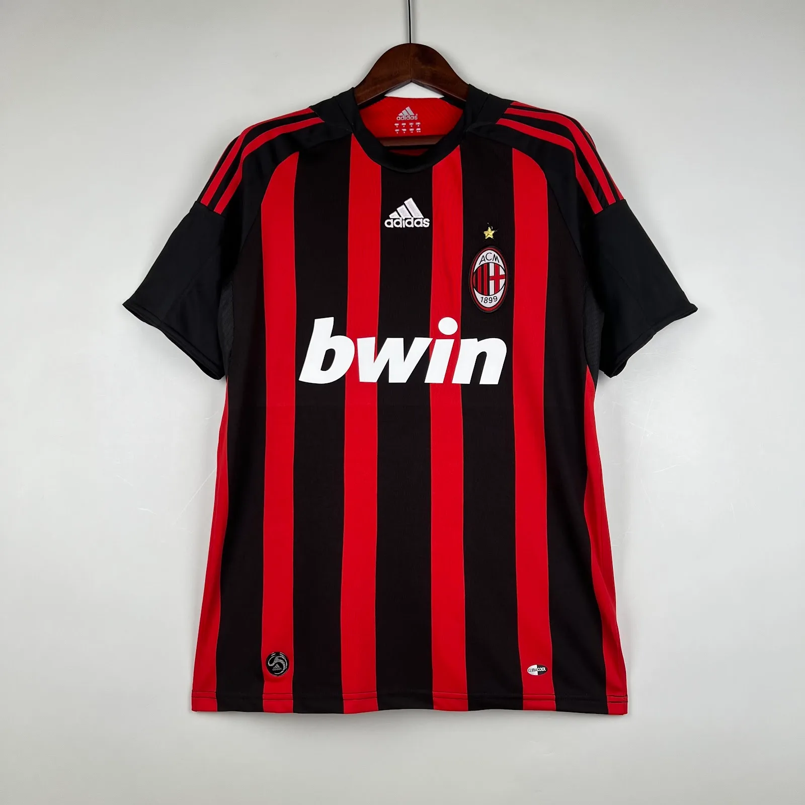 Camiseta AC Milan – Titular con patrocinadores – 2008-09
