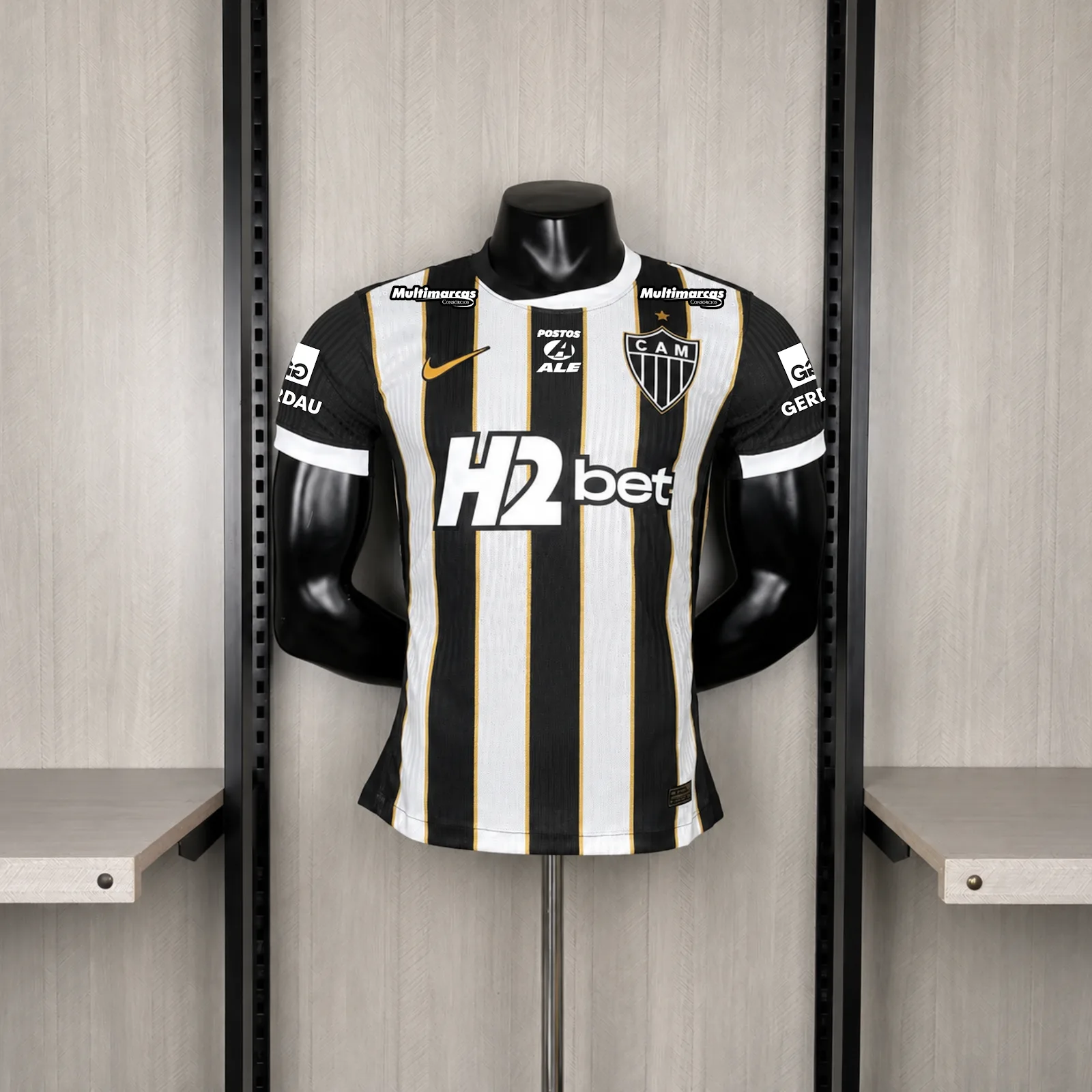 Camiseta Atletico Mineiro – Titular con patrocinadores versión jugador – 2026-27