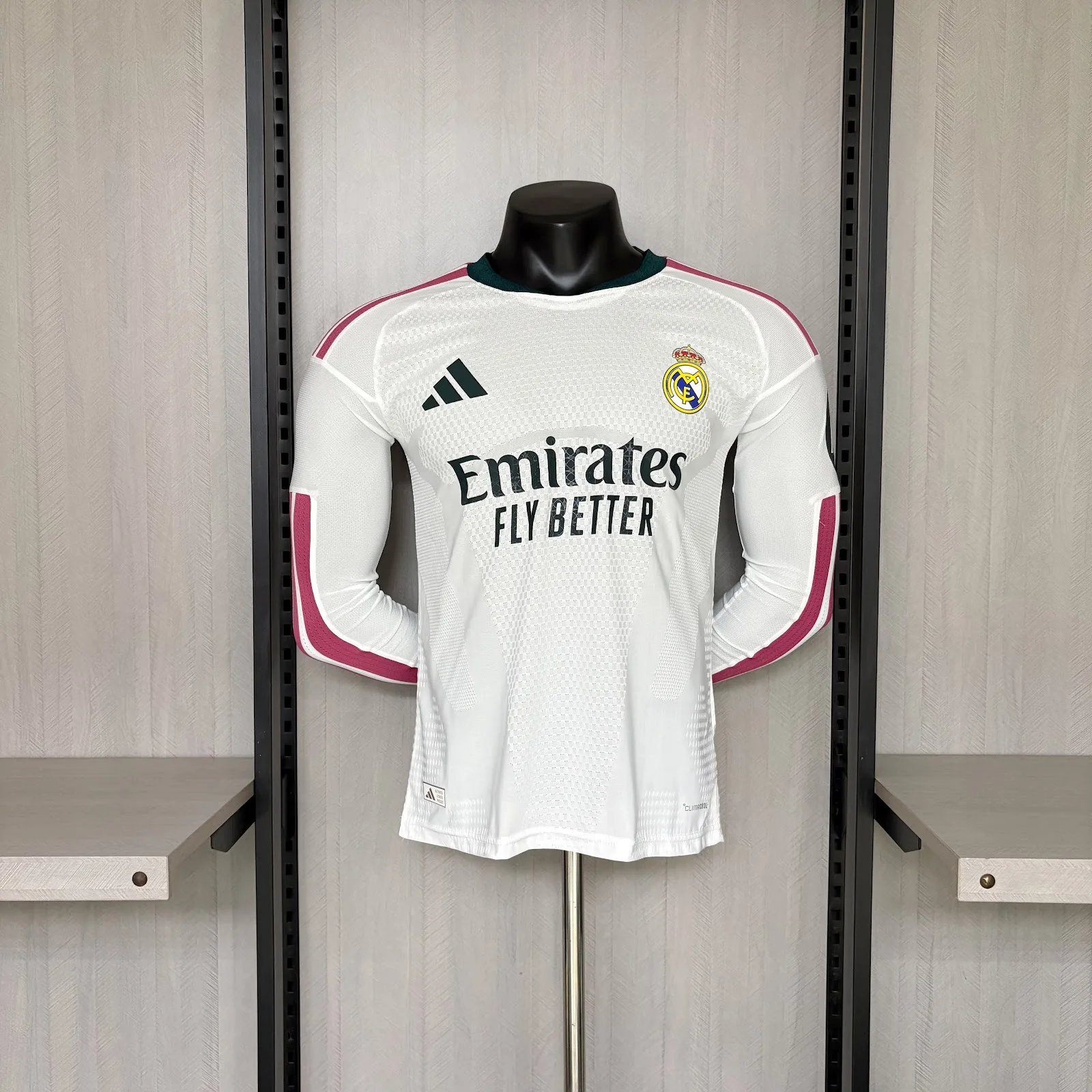 Camiseta Real Madrid – Titular versión jugador manga larga – 2026-27