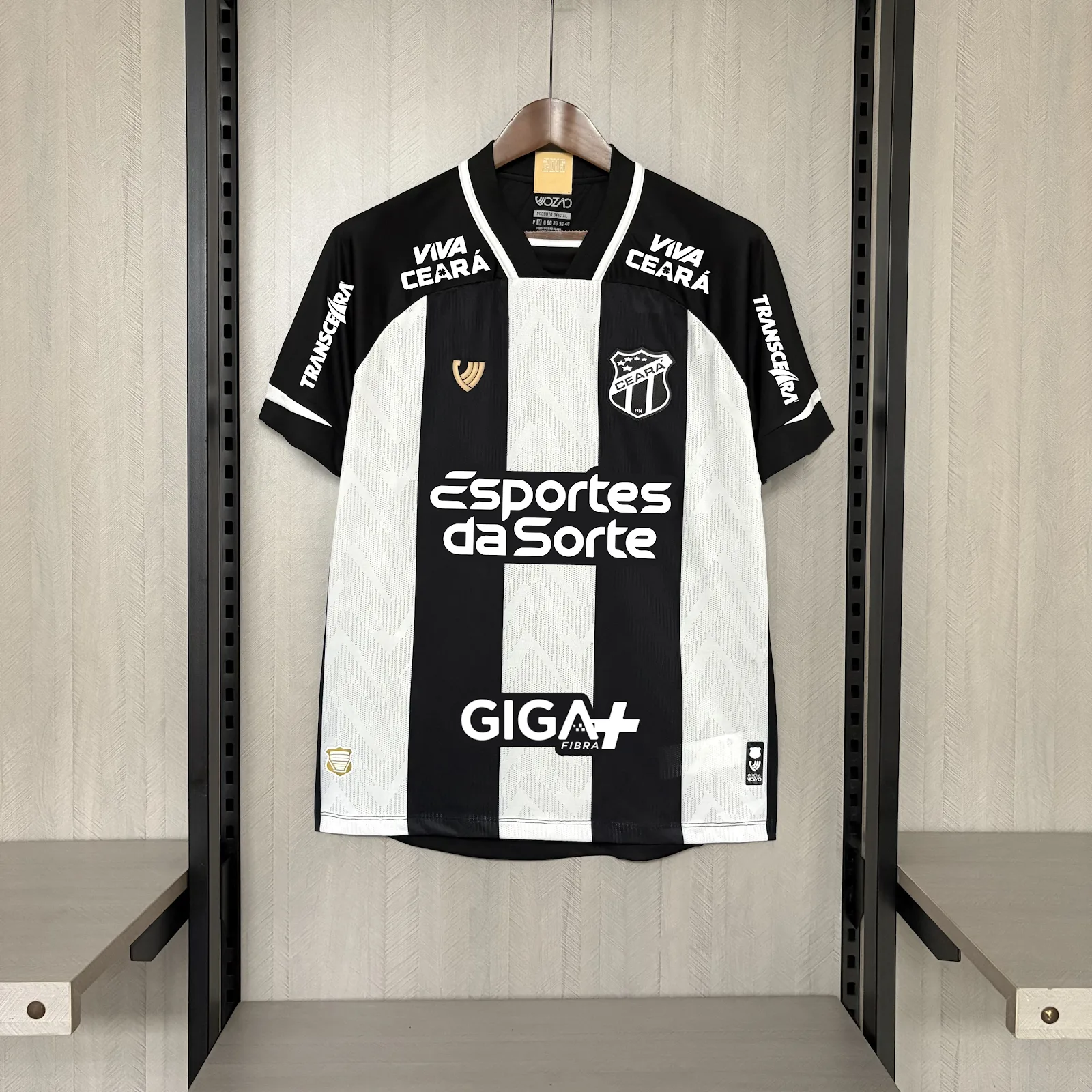 Camiseta Ceará – Titular con patrocinadores – 2025-26