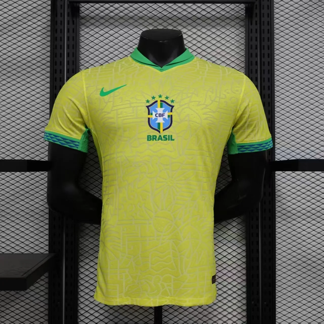 Camiseta Brasil – Titular versión jugador – 2024-25 – Variante 1