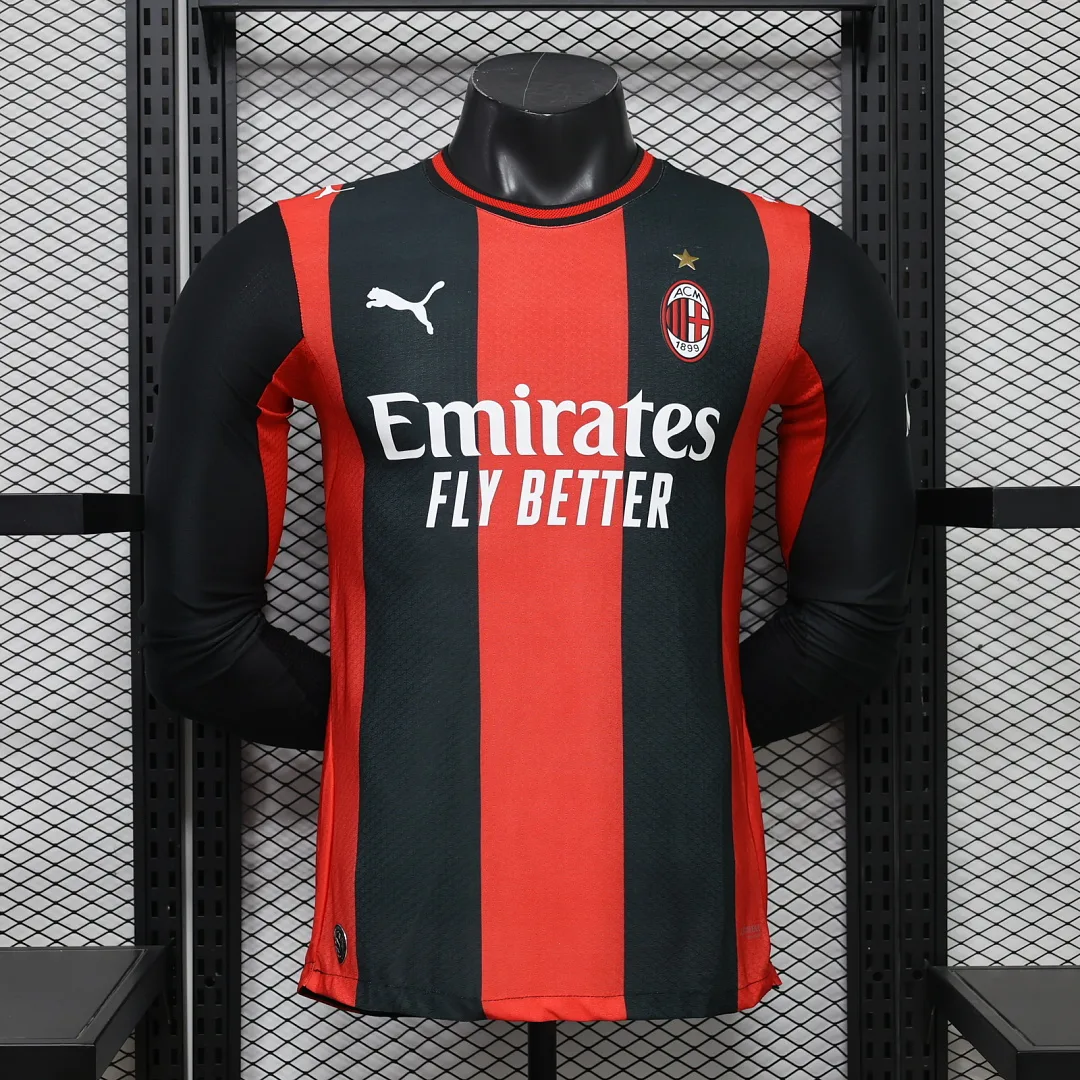 Camiseta AC Milan Local Manga Larga