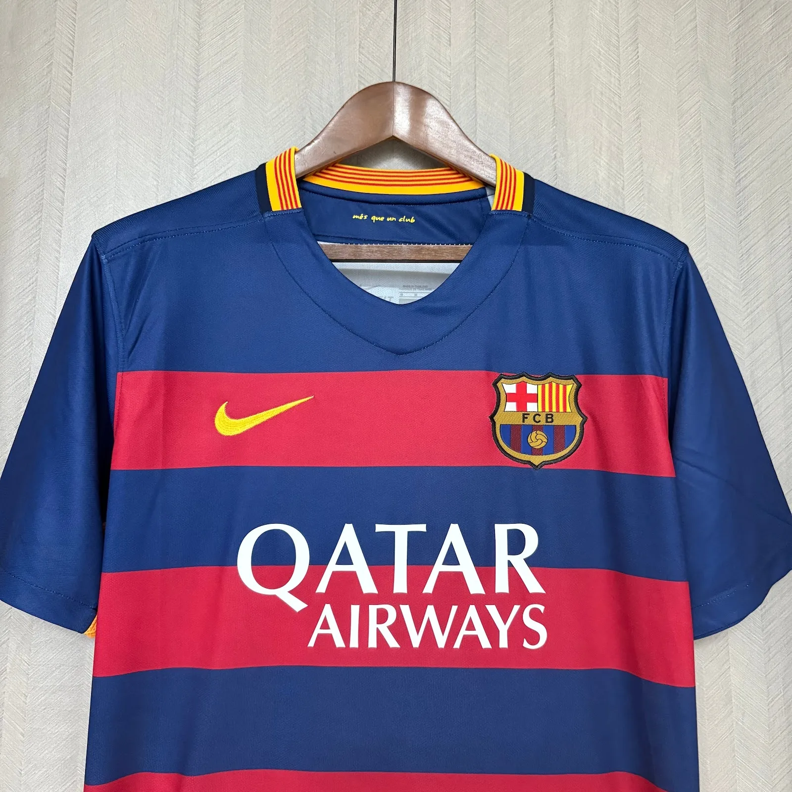 Camiseta Barcelona – Titular con patrocinadores – 2015-16 – Variante 1