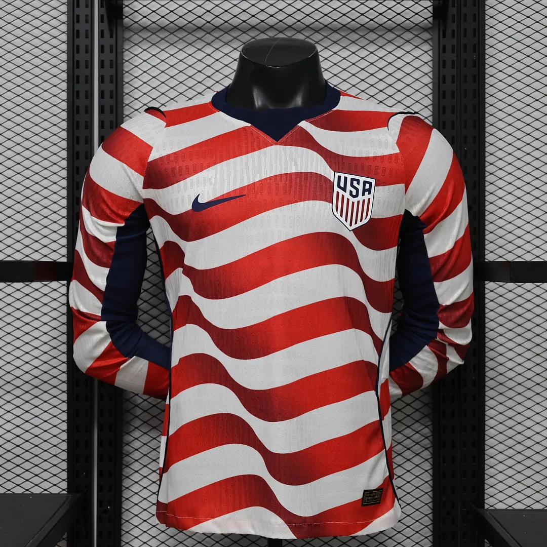 Camiseta Estados Unidos Local 2024/25 Manga Larga
