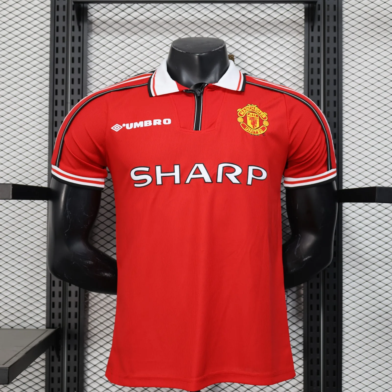 Camiseta Manchester United – Titular Retro con patrocinadores – 1998-99 – Variante 1