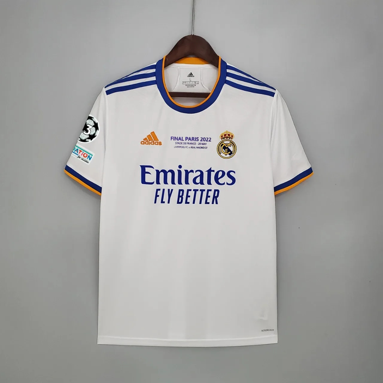 Camiseta Real Madrid – Titular con patrocinadores – 2021-22 – Variante 2