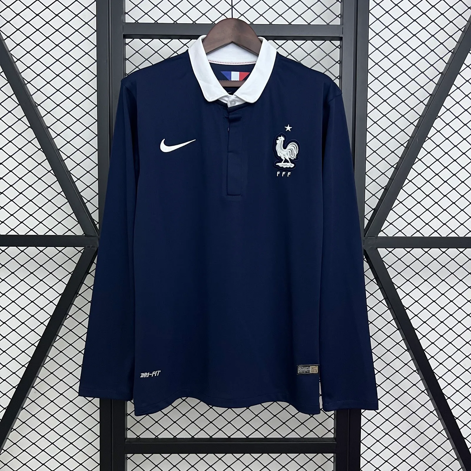 Camiseta Francia – Titular Retro manga larga – 2014